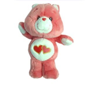 NWT Vtg 2002 Care Bears Love-a-lot Bear 13” 20’s Anniversary Stuffed Animal